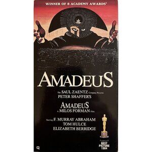 Amadeus (VHS, 1984) Oscar Best Picture – Full Screen Edition – Very Good